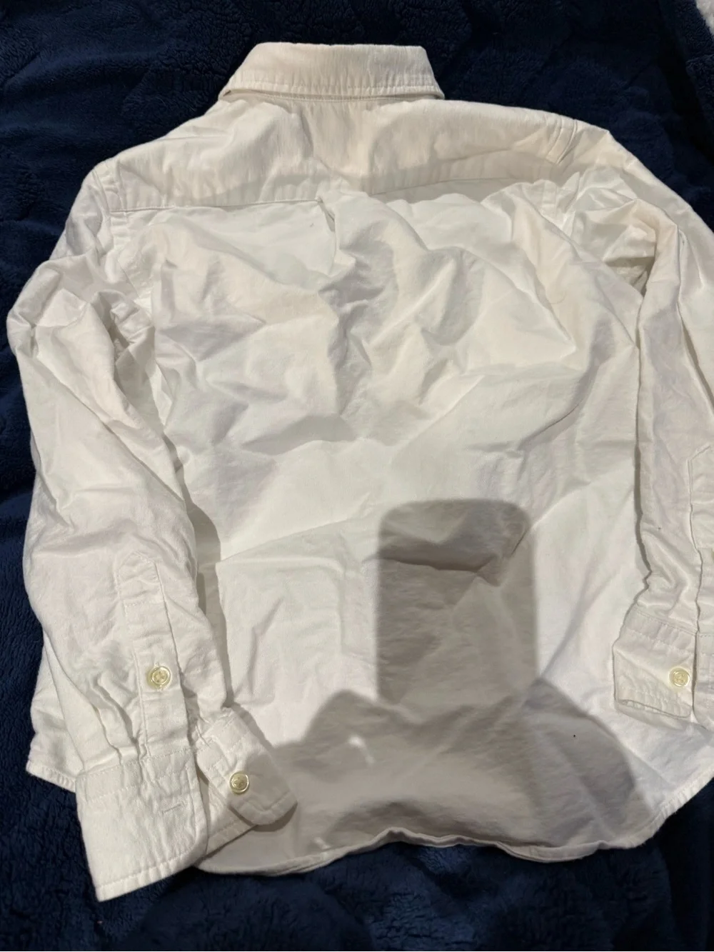 Polo by Ralph Lauren White Button-Down Shirt with Embroidered Pony